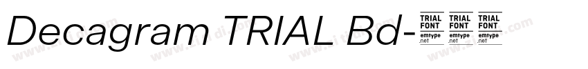 Decagram TRIAL Bd字体转换